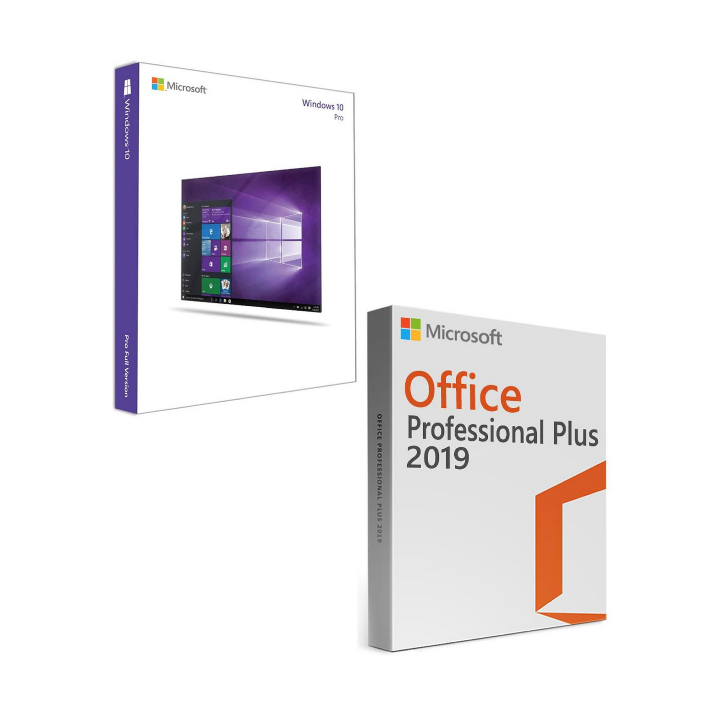 Combo Microsoft Windows 10 Pro + Office 2019 Professional Plus – Licenza a vita per un sistema operativo potente e una suite di produttività completa con Word, Excel, PowerPoint e Outlook, ideale per uso professionale e domestico.