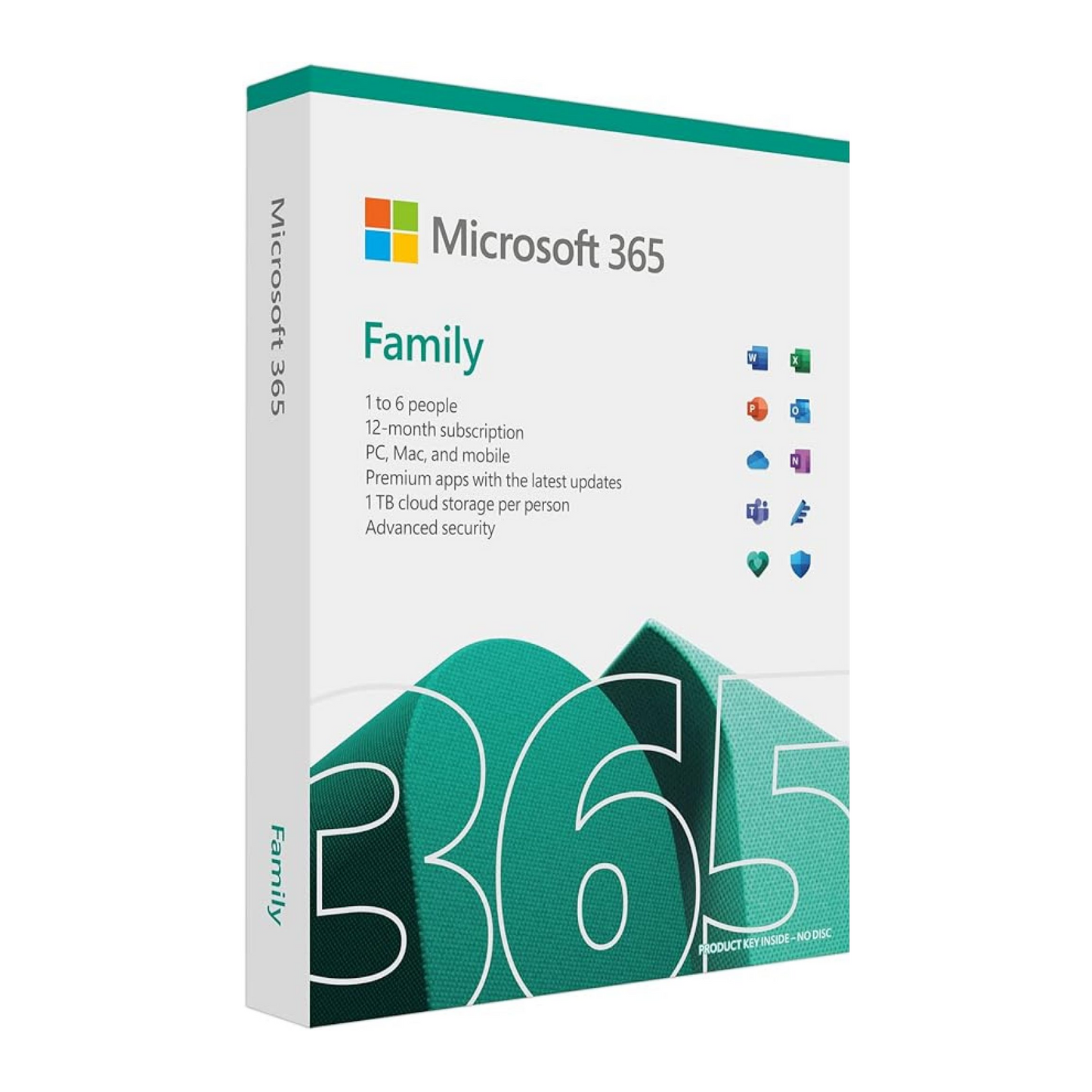 Microsoft 365 Family – Licenza digitale per 1-6 persone con Word, Excel, PowerPoint, Outlook, 1 TB di spazio OneDrive per ogni membro e supporto su più dispositivi.