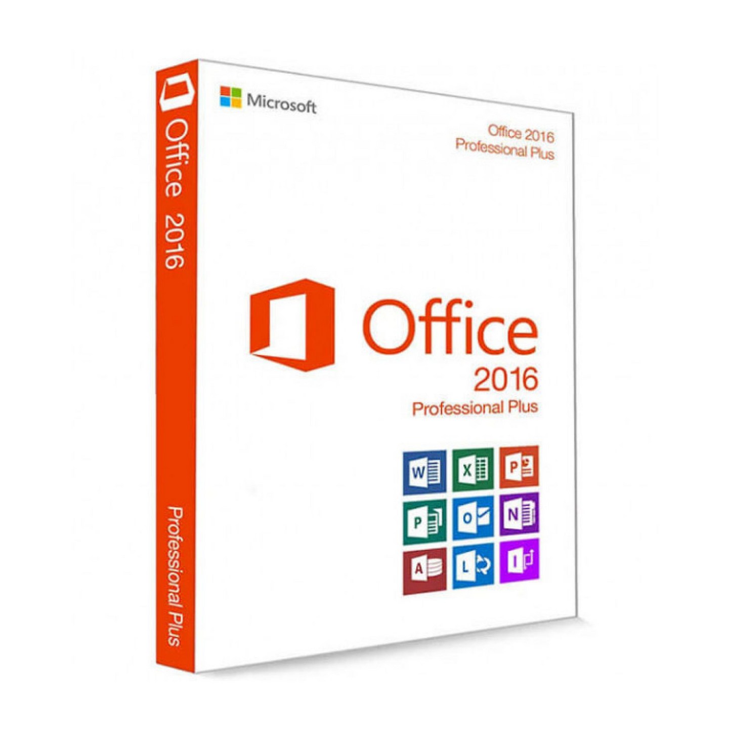 Microsoft Office 2016 Professional Plus – Licenza a vita con Word, Excel, PowerPoint, Outlook, Access e Publisher, ideale per uso professionale e domestico su Windows.